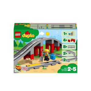 LEGO DUPLO 10872 Eisenbahnbr&uuml;cke und Schienen