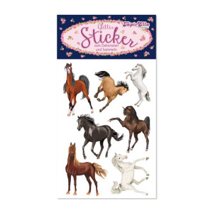TapirElla Glitter Sticker Pferde