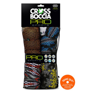 Crossboccia Familypack Pro 4x3er Set für 4 Spieler Race Arrows