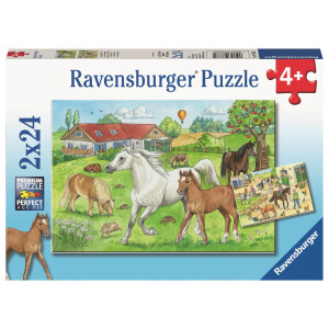 Ravensburger Kinderpuzzle - 07833 Auf dem Pferdehof -...