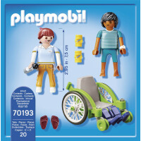 PLAYMOBIL 70193 - City Life - Patient im Rollstuhl