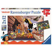 Ravensburger Kinderpuzzle - 05069 Unterwegs mit Yakari - Puzzle für Kinder ab 3 Jahren, mit 2x12 Teilen