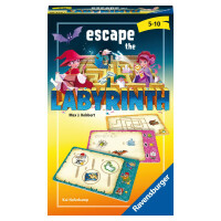 Ravensburger 20543 - Escape the Labyrinth,  Mitbringspiel für 1-4 Spieler, ab 5 Jahren, kompaktes Format, Reisespiel