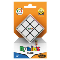 Thinkfun Rubiks Cube, der original Zauberwürfel 3x3 von Rubiks - Verbesserte, leichtgängigere Version, ideales Knobelspiel für Erwachsene und Kinder ab 8 Jahren
