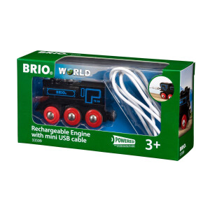 BRIO World - 33599 Akku Lok mit Mini USB -...