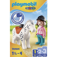 PLAYMOBIL 1.2.3. - 70404 Reiterin mit Pferd