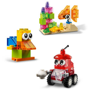 LEGO Classic 11013 Kreativ-Bauset mit durchsichtigen Steinen