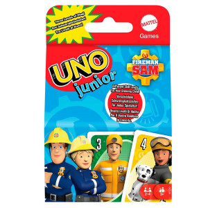Mattel Games UNO Junior Feuerwehrmann Sam, Kartenspiel...