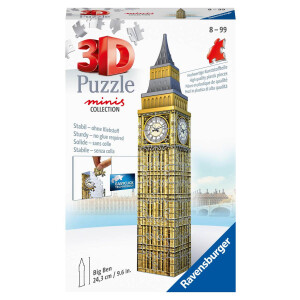 Ravensburger - 3D Puzzle - Mini Big Ben, 54 Teile