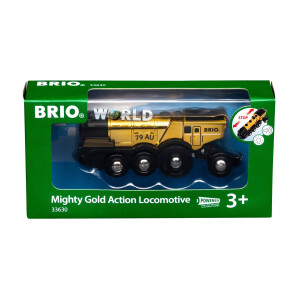 BRIO World 33630 Goldene Batterielok mit Licht und Sound...
