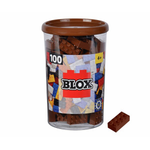 Blox 100 braune 8er Steine in Dose