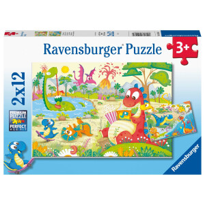 Ravensburger Kinderpuzzle - Lieblingsdinos- 2x12 Teile...