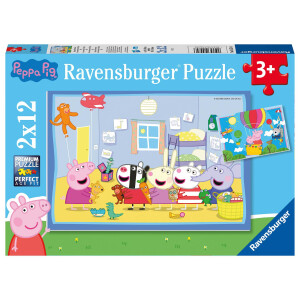 Ravensburger Kinderpuzzle 05574 - Peppas Abenteuer - 2x12...