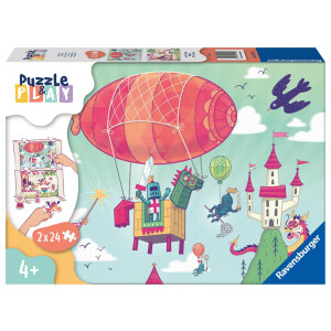 Ravensburger - Puzzle&Play - Royale Party, 2 x 24 Teile