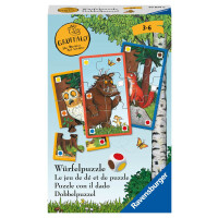 Ravensburger Mitbringspiel – 20874 – Der Grüffelo Würfelpuzzle – Lustiges Würfel- und Sammelspiel mit dem Grüffelo für Kinder ab 3 Jahren