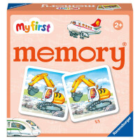 Ravensburger - 20878 - My first memory® Fahrzeuge, Merk- und Suchspiel mit extra großen Bildkarten für Kinder ab 2 Jahren