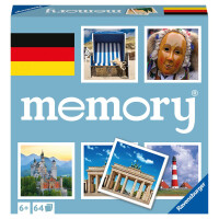 Ravensburger Deutschland memory® - 20883 - der Spieleklassiker quer durch Deutschland, Merkspiel für 2-8 Spieler ab 6 Jahren