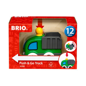 BRIO 30286 Push & Go LKW - Mit kindgerechter...