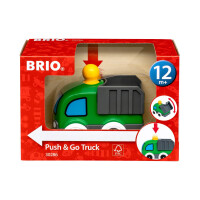 BRIO 30286 Push & Go LKW - Mit kindgerechter Startfunktion und kippbarer Ladefläche - Empfohlen für Kinder ab 12 Monaten