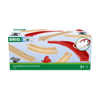 BRIO World 33995 Schienenpaket Berg und Tal - 16-teiliges Schienenpaket mit vielen tollen Layout-Möglichkeiten - Kompatibel mit allen Produkten der BRIO World und empfohlen für Kinder ab 3 Jahren
