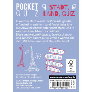 moses. - Pocket Quiz Stadt, Land, Quiz