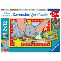 Ravensburger Kinderpuzzle 05575 - Das Abenteuer ruft! - 2x12 Teile Disney Puzzle für Kinder ab 3 Jahren