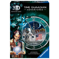 Ravensburger 3D Adventure 11539 TIME GUARDIAN ADVENTURES - Chaos auf dem Mond - Escape Room Spiel, für 1 bis 4 Spieler - Kooperatives 3D Puzzle Abenteuer - einmaliges Event-Spiel ab 12 Jahren
