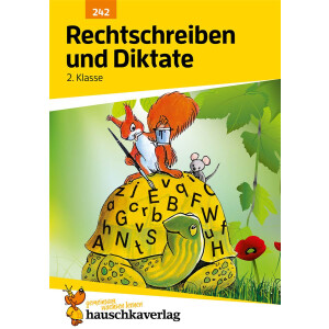 Deutsch 2. Klasse Übungsheft - Rechtschreiben und Diktate. Ab 7 Jahre.