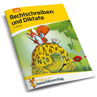 Deutsch 2. Klasse Übungsheft - Rechtschreiben und Diktate. Ab 7 Jahre.