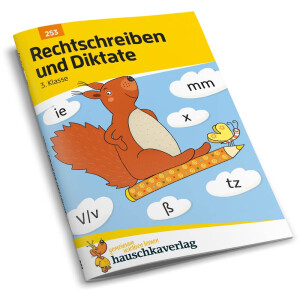Deutsch 3. Klasse Übungsheft - Rechtschreiben und Diktate. Ab 8 Jahre.