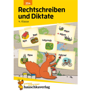 Deutsch 4. Klasse Übungsheft - Rechtschreiben und Diktate. Ab 9 Jahre.