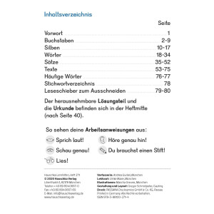 Deutsch 1. Klasse Übungsheft - Besser lesen. Ab 6 Jahre.