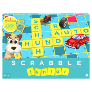 Mattel Games Scrabble Junior, Kinderspiel, Lernspiel,...