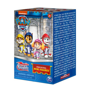 Paw Patrol, Rescue Knights 5,1cm große Mini-Figur zum Sammeln in Burgturm-Überraschungsbox zur Aufbewahrung (verschiedene Modelle), Kinderspielzeug