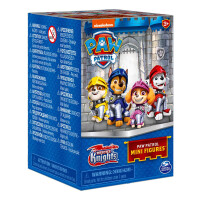 Paw Patrol, Rescue Knights 5,1cm große Mini-Figur zum Sammeln in Burgturm-Überraschungsbox zur Aufbewahrung (verschiedene Modelle), Kinderspielzeug