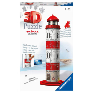 Ravensburger 3D Puzzle 11273 - Mini Leuchtturm - Miniatur...