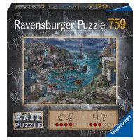 Ravensburger EXIT Puzzle 17365 Das Fischerdorf - 759 Teile Puzzle für Erwachsene und Kinder ab 12 Jahren