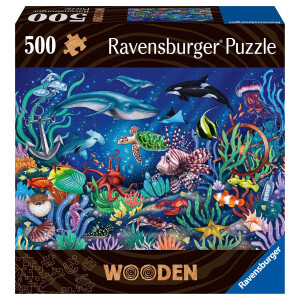 Ravensburger WOODEN Puzzle 17515 - Unten im Meer - 500...