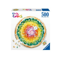 Ravensburger Puzzle 17347 - Circle of Colors Pizza - 500 Teile Rundpuzzle für Erwachsene und Kinder ab 12 Jahren