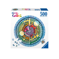 Ravensburger Puzzle 17350 - Circle of Colors Candy - 500 Teile Rundpuzzle für Erwachsene und Kinder ab 12 Jahren