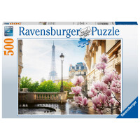 Ravensburger Puzzle 17377 Frühling in Paris - 500 Teile Puzzle für Erwachsene und Kinder ab 12 Jahren