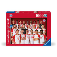 Ravensburger Puzzle 17543 - FC Bayern Saison 2023/24 - 1000 Teile FC Bayern München Puzzle für Erwachsene und Kinder ab 14 Jahren