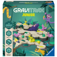 Ravensburger GraviTrax Junior Starter-Set L Jungle 27499 -Murmelbahn überwiegend aus nachwachsenden Rohstoffen mit Themenwelten, Lern- und Konstruktionsspielzeug für Jungs und Mädchen ab 3 Jahren
