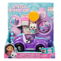 Gabby’s Dollhouse, Carlita-Spielzeugauto mit Pandy Paws Figur