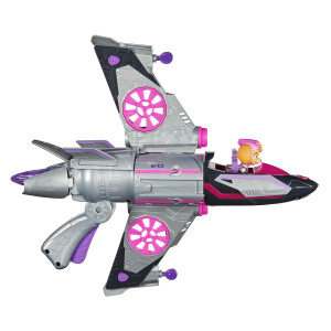 PAW Patrol: Der Mighty Kinofilm, Skyes Deluxe Superhelden-Jet inkl. Skye Figur, Licht und Geräuschen, Spielzeug geeignet für Kinder ab 3 Jahren