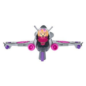 PAW Patrol: Der Mighty Kinofilm, Skyes Deluxe Superhelden-Jet inkl. Skye Figur, Licht und Geräuschen, Spielzeug geeignet für Kinder ab 3 Jahren