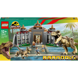 Angriff des T.Rex und des Raptors aufs Besucherzentrum