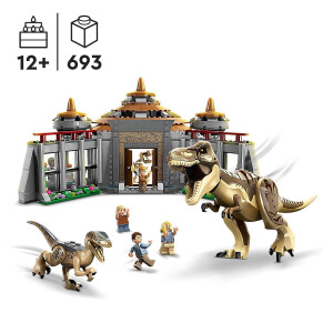 LEGO Jurassic Park 76961 - Angriff des T. rex und des Raptors aufs Besucherzentrum