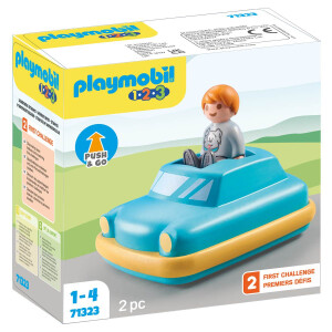 PLAYMOBIL 71323 - 1.2.3 - Push & Go Car
