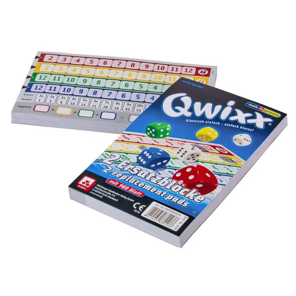 Nürnberger Spielkarten - Qwixx - Ersatzblöcke 2er
